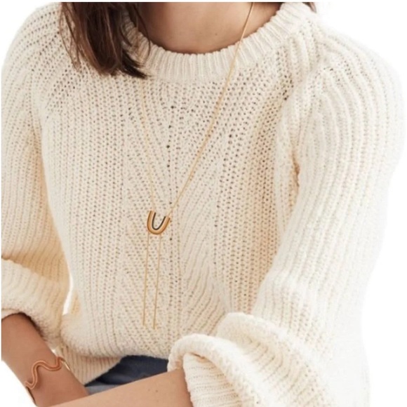 Madewell Egyptian Balloon Sleeve Sweater - Picture 3 of 11